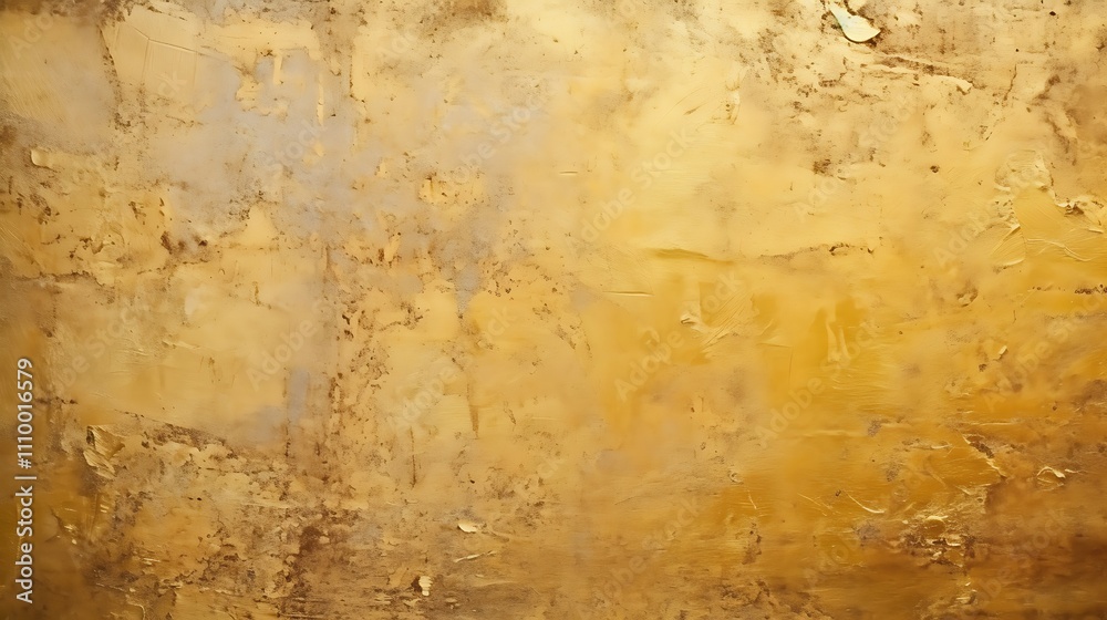 Obraz premium Golden background. Golden concrete grunge wall texture