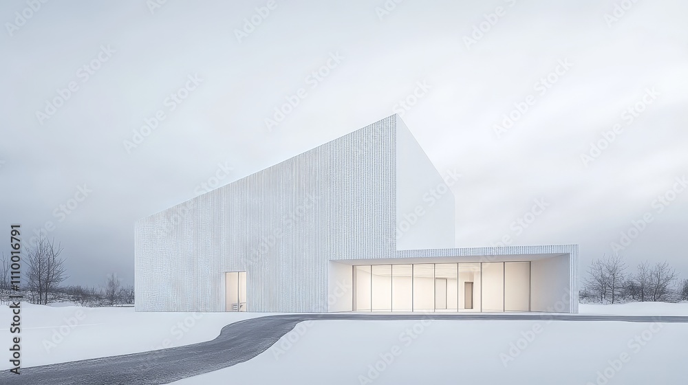 Modern Bright Exterior of a Contemporary Building Modern Bright Exterior of a Contemporary Building
