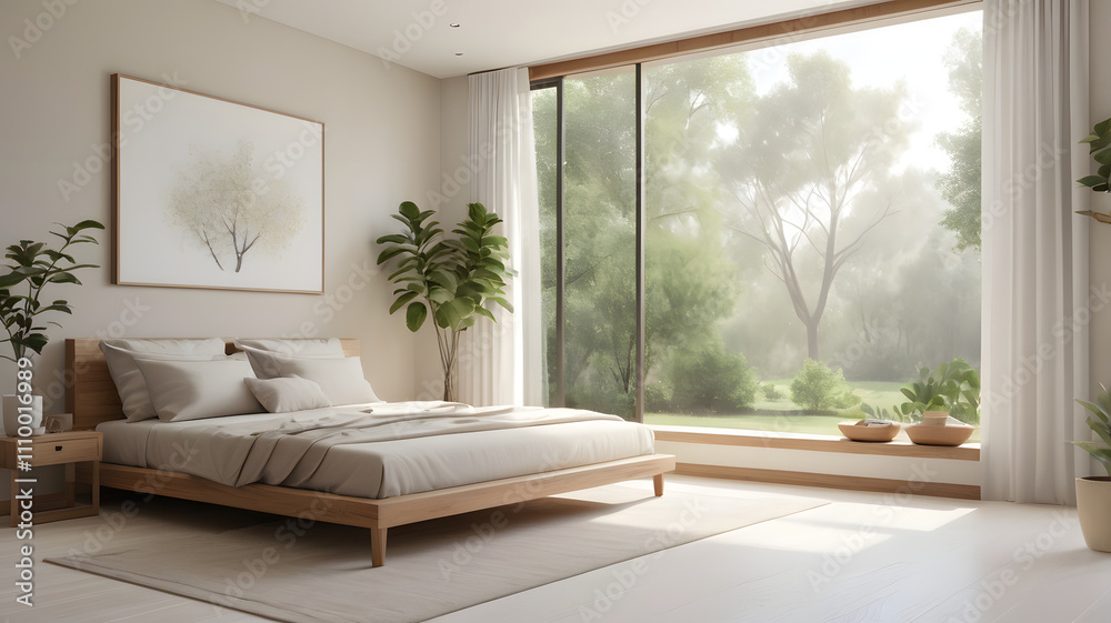 Fototapeta premium minimalist modern living room8