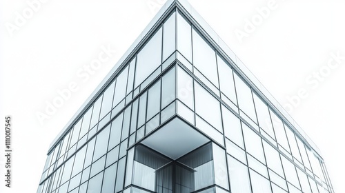 Modern Office Building with Large Glass Windows