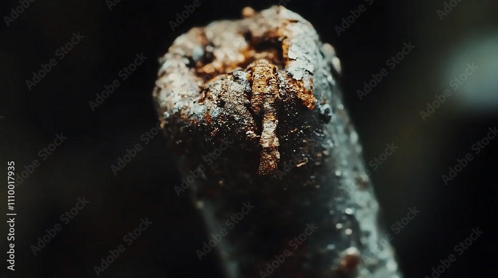 Closeup of a weathered branch with lichen Closeup of a weathered branch with lichen