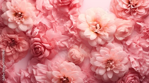 Pink Flower Wall