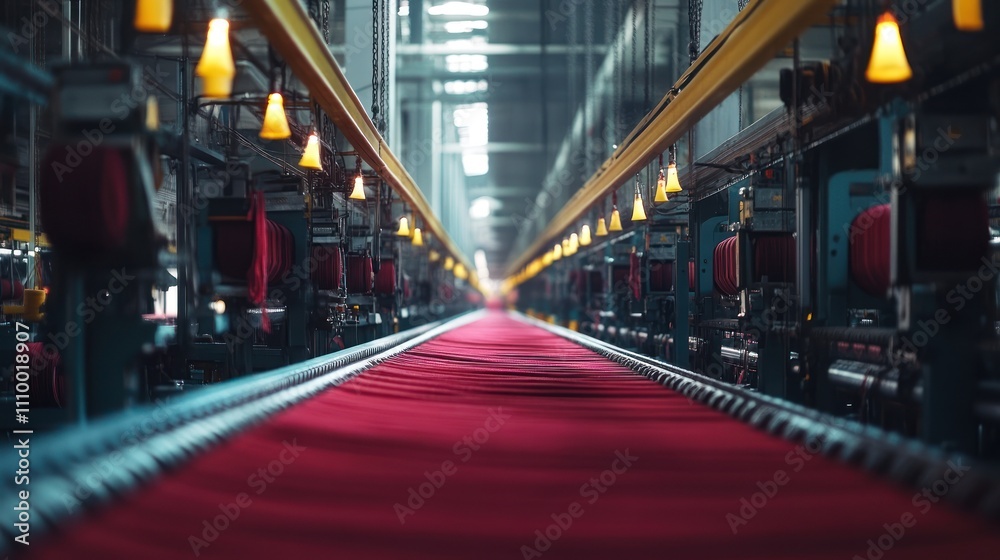 Textile Factory Red Fabric Production Line Textile Factory Red Fabric Production Line