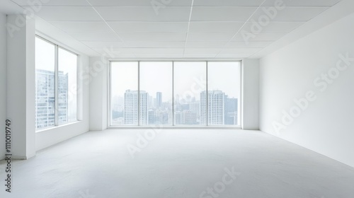 Bright and Spacious Leasing Space with Modern Lighting