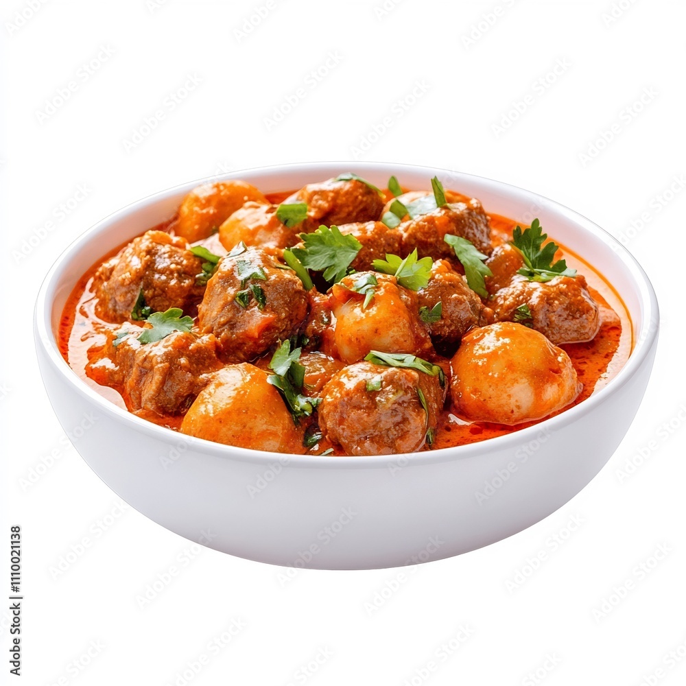 Macro Side Dish Kzartma Traditional Turkish Cuisine Meal on White Background Macro Side Dish Kzartma Traditional Turkish Cuisine Meal on White Background