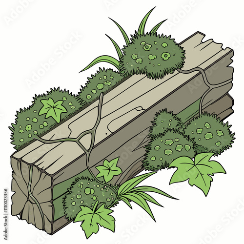 Green Leaf and Tree, Nature Illustration, Eco-Friendly Design