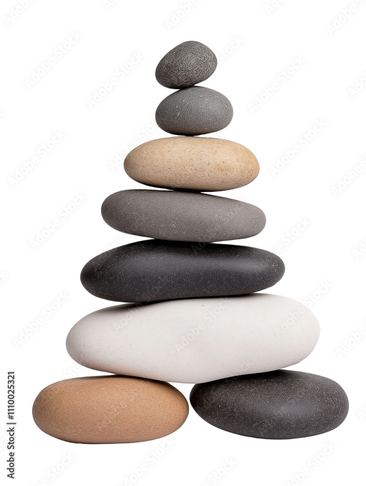 Christmas tree made from smooth, rounded stone pebbles stacked in a triangular formation. The pebbles vary in size and color, from light gray to charcoal Christmas tree made from smooth, rounded stone pebbles stacked in a triangular formation. The pebbles vary in size and color, from light gray to charcoal