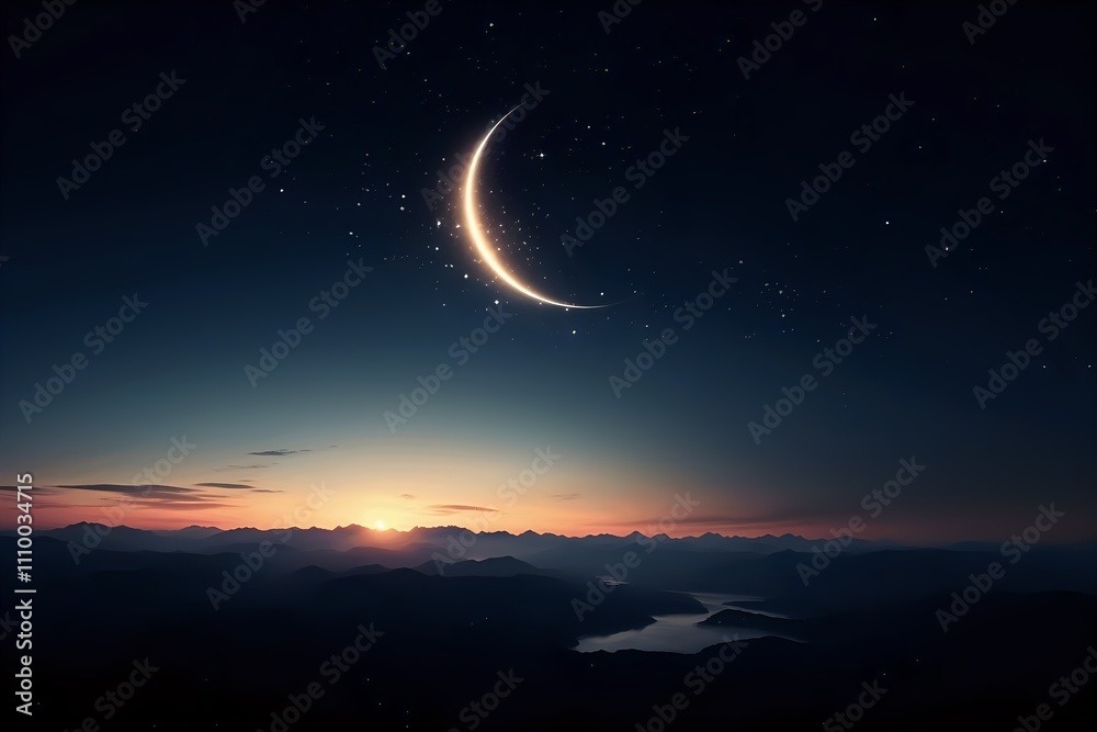 night sky and moon night sky and moon