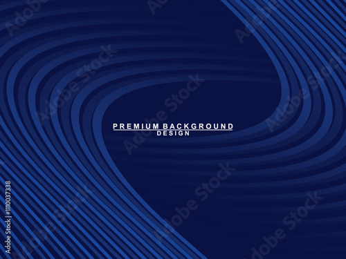 Premium background design with dark blue luxury motif. Vector horizontal template, for digital lux business banners, contemporary formal invitations, luxury vouchers, gift certificates, etc.