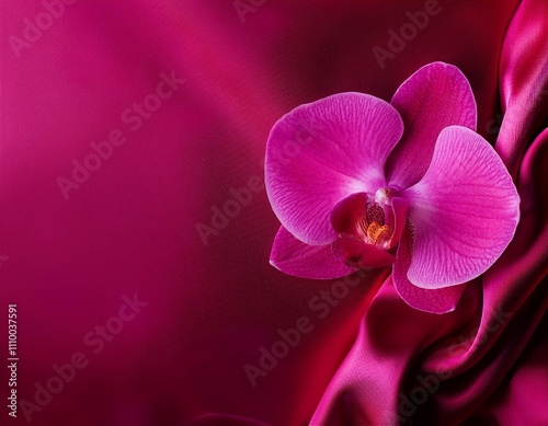 Vibrant orchid flower with intricate details, ideal for spa and beauty advertisements