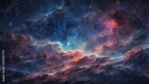 background of a cosmic starry sky, made with