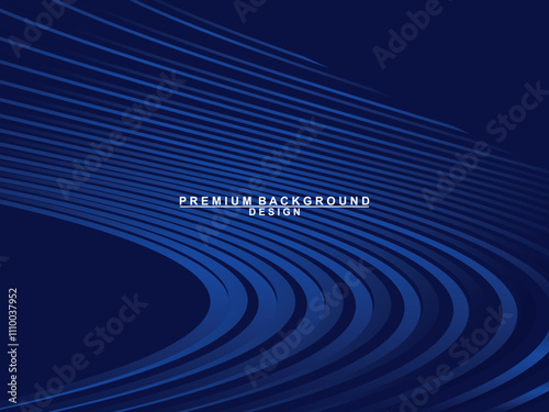 Premium background design with dark blue luxury motif. Vector horizontal template, for digital lux business banners, contemporary formal invitations, luxury vouchers, gift certificates, etc.