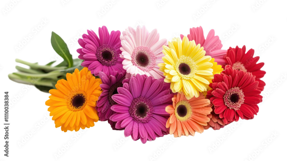 A vibrant bouquet of assorted gerbera daisies showcasing various colors, perfect for decoration or gifting. A vibrant bouquet of assorted gerbera daisies showcasing various colors, perfect for decoration or gifting.