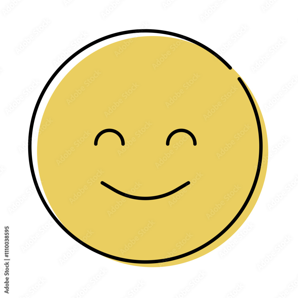 Fototapeta premium Happy Face – Smiley Representing Positivity and Joy