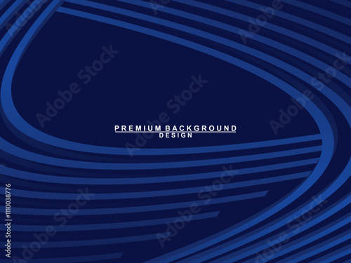 Premium background design with dark blue luxury motif. Vector horizontal template, for digital lux business banners, contemporary formal invitations, luxury vouchers, gift certificates, etc.