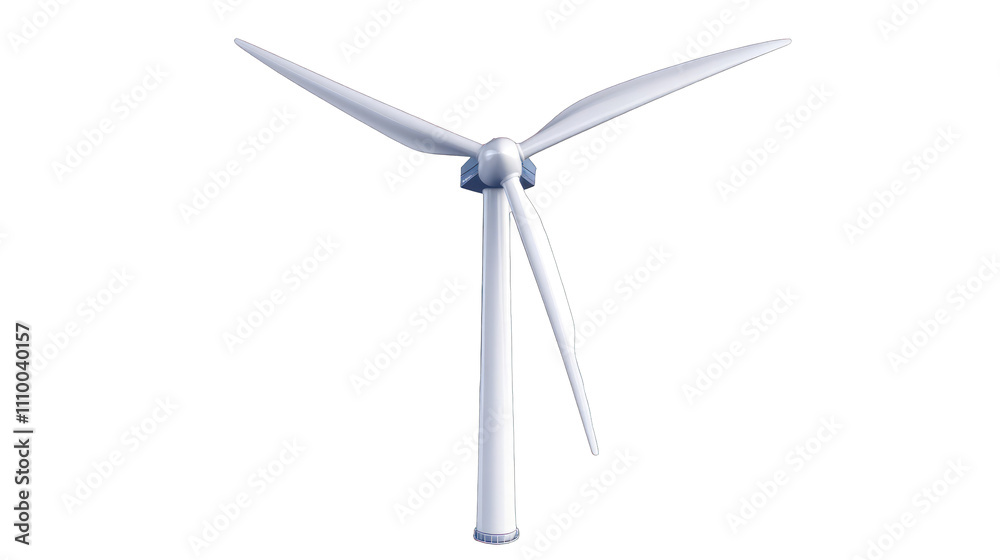 A wind turbine with three blades, designed to harness wind energy for electricity generation. A wind turbine with three blades, designed to harness wind energy for electricity generation.