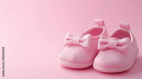 Pink Baby Shoes with Bows
