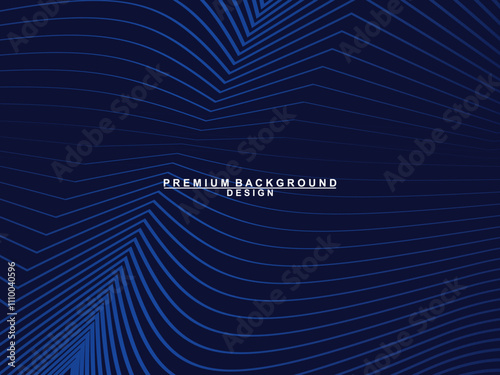 Premium background design with dark blue luxury motif. Vector horizontal template, for digital lux business banners, contemporary formal invitations, luxury vouchers, gift certificates, etc.
