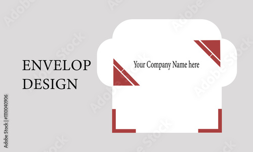 clean modern stylish professinal corporate envelop design template