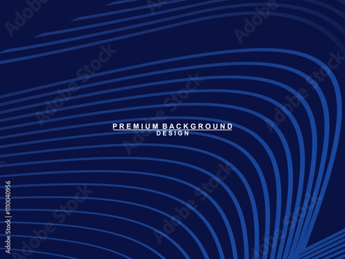 Premium background design with dark blue luxury motif. Vector horizontal template, for digital lux business banners, contemporary formal invitations, luxury vouchers, gift certificates, etc.