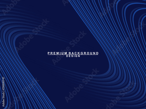 Premium background design with dark blue luxury motif. Vector horizontal template, for digital lux business banners, contemporary formal invitations, luxury vouchers, gift certificates, etc.