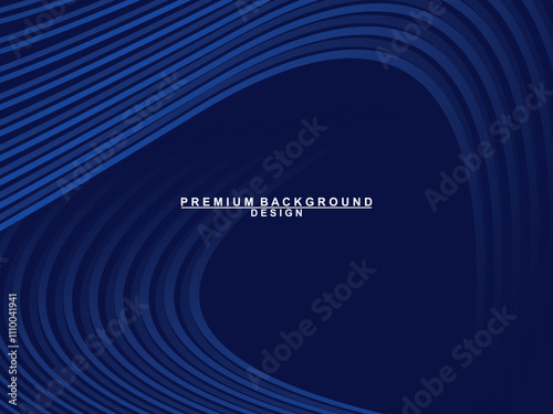 Premium background design with dark blue luxury motif. Vector horizontal template, for digital lux business banners, contemporary formal invitations, luxury vouchers, gift certificates, etc.