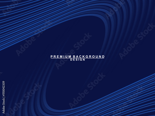 Premium background design with dark blue luxury motif. Vector horizontal template, for digital lux business banners, contemporary formal invitations, luxury vouchers, gift certificates, etc.
