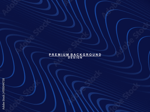Premium background design with dark blue luxury motif. Vector horizontal template, for digital lux business banners, contemporary formal invitations, luxury vouchers, gift certificates, etc.