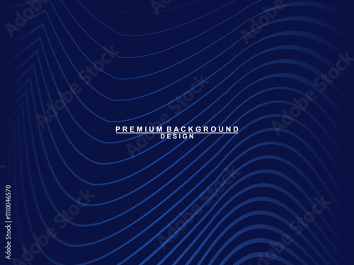 Premium background design with dark blue luxury motif. Vector horizontal template, for digital lux business banners, contemporary formal invitations, luxury vouchers, gift certificates, etc.