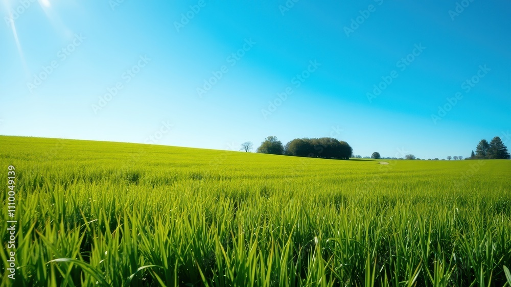 A vast green meadow stretches out under a brilliant blue sky, a gentle breeze whispering through the tall grass, creating a serene and peaceful atmosphere. A vast green meadow stretches out under a brilliant blue sky, a gentle breeze whispering through the tall grass, creating a serene and peaceful atmosphere.