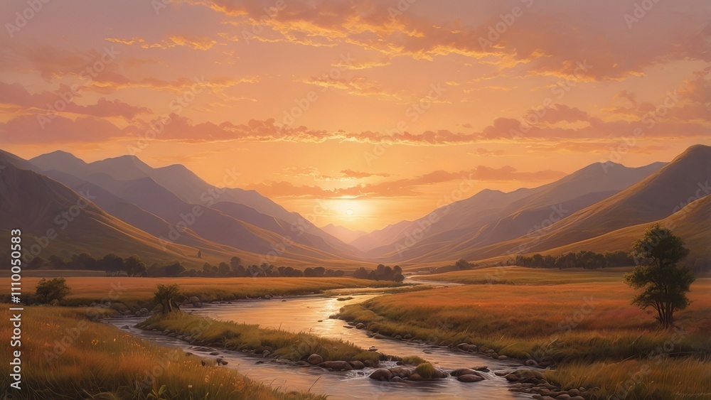 Nature beauty ,beautiful landscape scenery ai gen Nature beauty ,beautiful landscape scenery ai gen