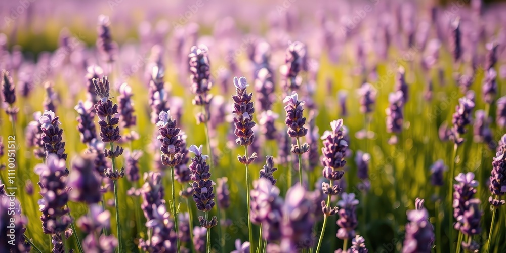 A Close-Up View of Lavender Blossoms Bathed in Soft Sunlight, Their Delicate Purple Hues and Fine Textures Creating a Dreamy and Serene Atmosphere A Close-Up View of Lavender Blossoms Bathed in Soft Sunlight, Their Delicate Purple Hues and Fine Textures Creating a Dreamy and Serene Atmosphere