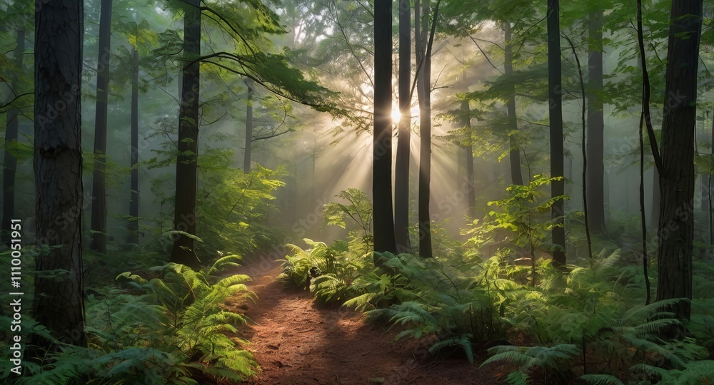 Obraz premium Nature beauty ,beautiful landscape scenery ai gen