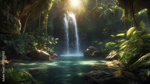 Nature beauty ,beautiful landscape scenery ai gen