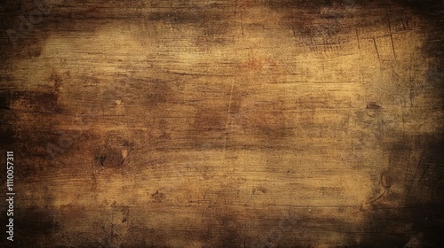 Aged Wooden Table with Rich Dark Grain Textures in Rustic Kitchen Setting, Top-Down View Highlighting Weathered Surface Details for Home Decor and Interior Design Projects
