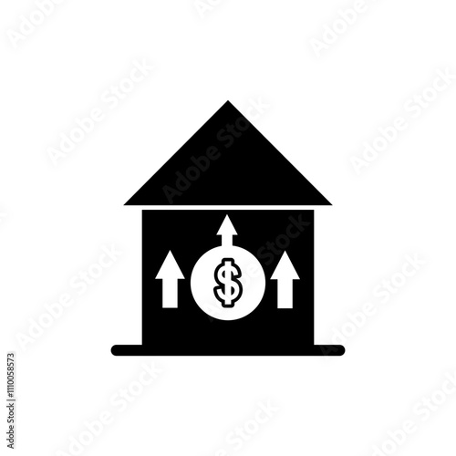 Growth icon vector. investment icon. Finance flat icon