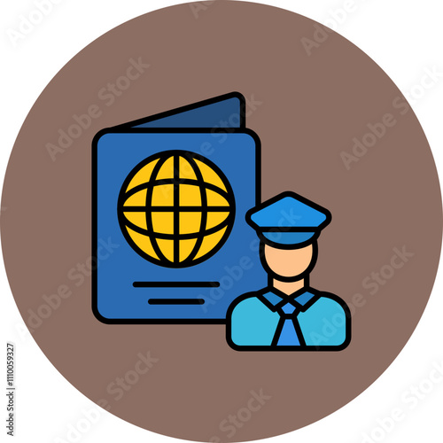 Passport control Icon