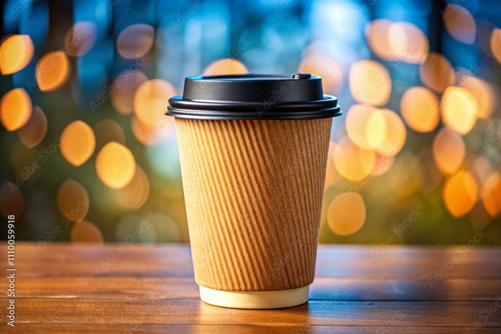 A coffee cup with a red lip drawn on it A coffee cup with a red lip drawn on it