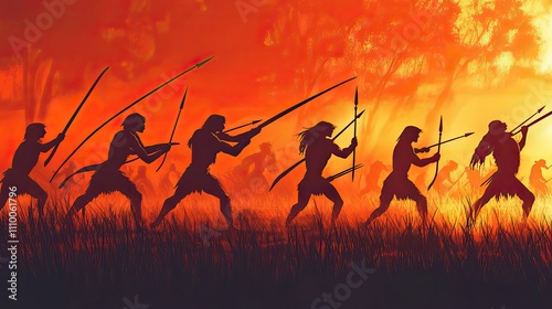 Ancient Warriors Engage In Fiery Tribal Combat