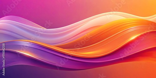 Abstract Colorful Swirling Waves of Vibrant Hues and Smooth Textures