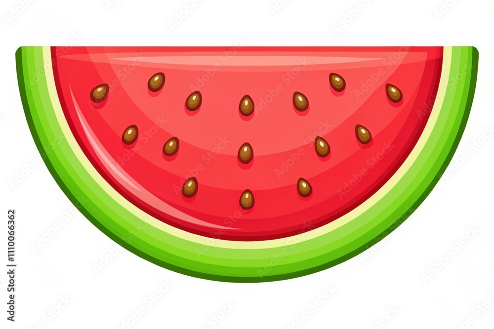 Flat watermelon fresh fruit slice vector png for cute icon and clipart for summer and kids book in fruits list poster Flat watermelon fresh fruit slice vector png for cute icon and clipart for summer and kids book in fruits list poster