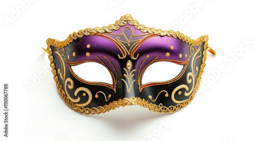 Mardi Gras carnaval mask isolated on white photo