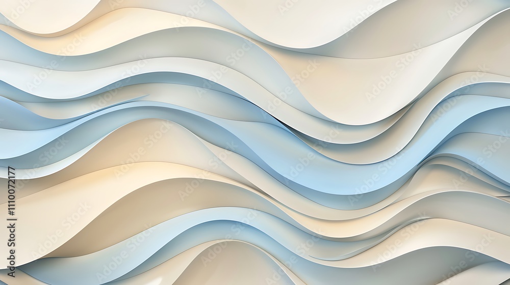 A textured design featuring undulating waves in soft shades of blue and cream, creating a gentle, flowing aesthetic. A textured design featuring undulating waves in soft shades of blue and cream, creating a gentle, flowing aesthetic.
