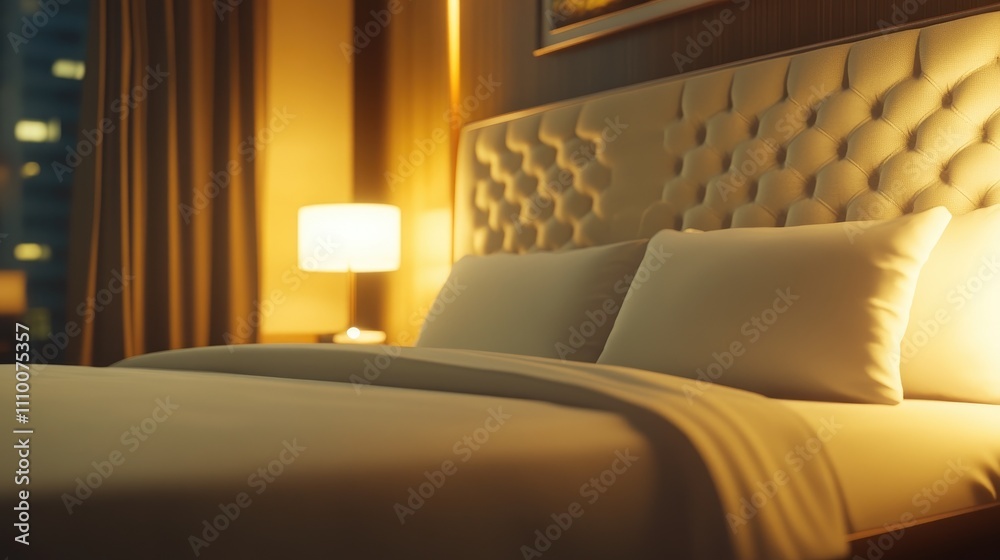 Cozy and Modern Bedroom with Soft Lighting and Elegant Design Cozy and Modern Bedroom with Soft Lighting and Elegant Design