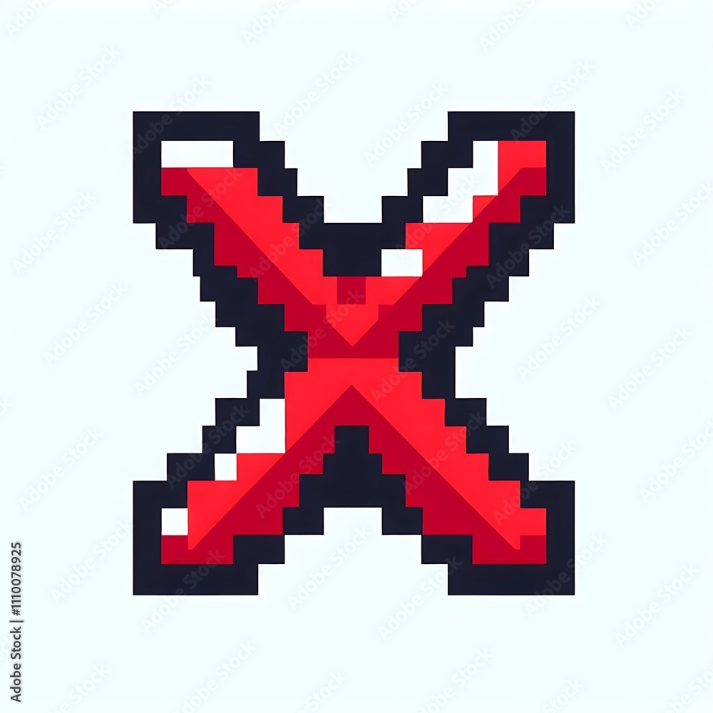 Pixelated red Pixelated red