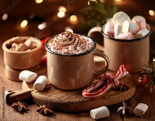 Festive Hot Chocolate Party Setup photo