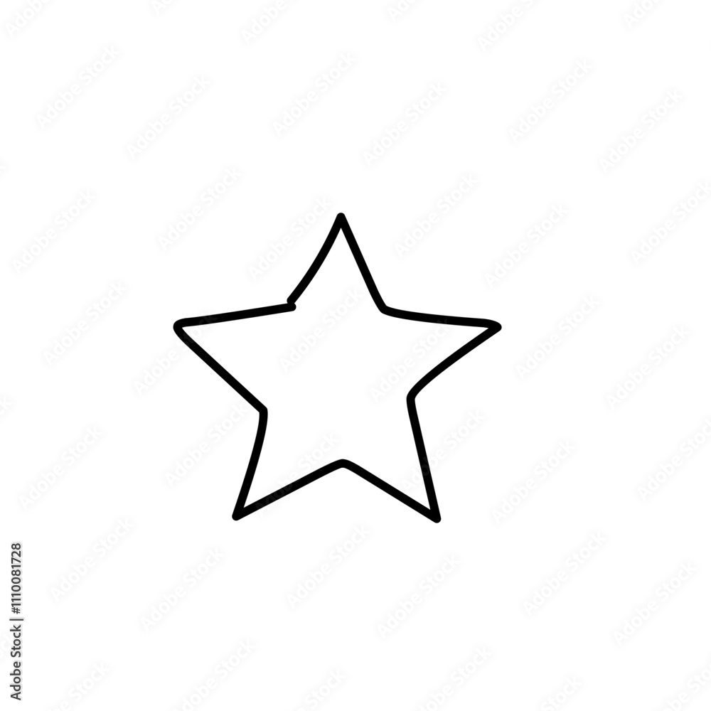 Star line doodle Star line doodle