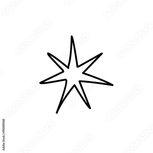Wallpaper Mural Star line doodle Torontodigital.ca