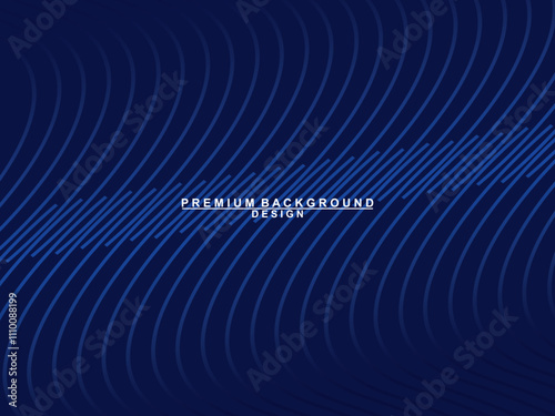 Premium background design with dark blue luxury motif. Vector horizontal template, for digital lux business banners, contemporary formal invitations, luxury vouchers, gift certificates, etc.