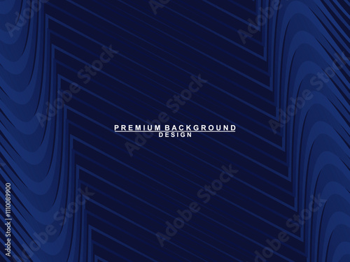 Premium background design with dark blue luxury motif. Vector horizontal template, for digital lux business banners, contemporary formal invitations, luxury vouchers, gift certificates, etc.